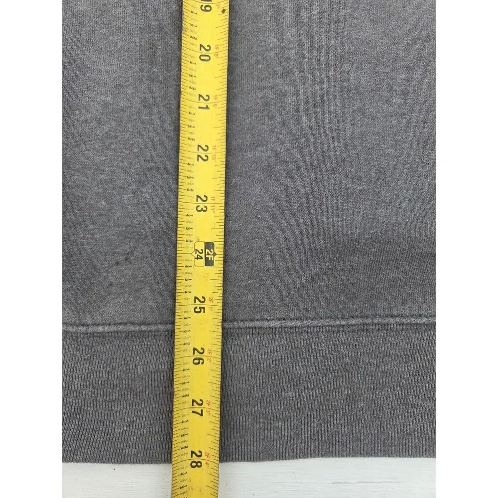 The North Face Mens Hoodie Sweatshirt Large Gray Pullover Graphic Logo READ